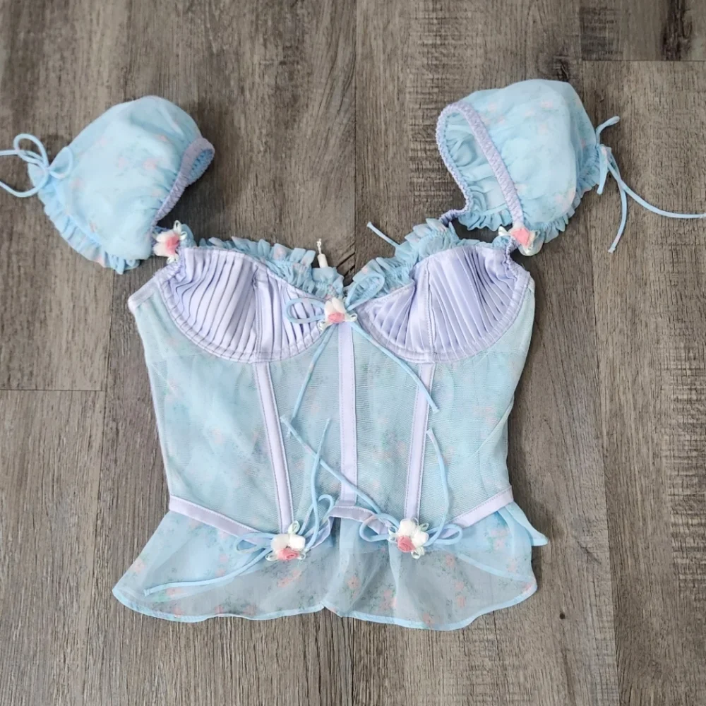 New!For Love And Lemons Ellery‎ Bustier Corset Top
